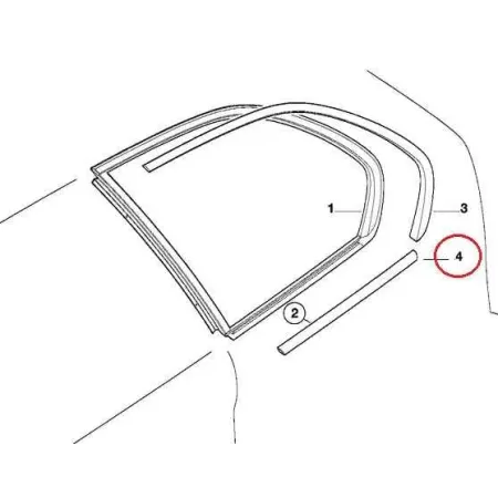 Baguette arriere custode arriere droite