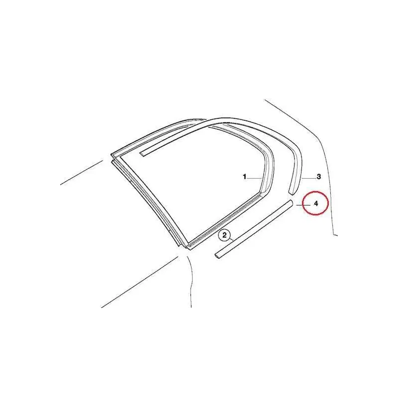 Baguette arriere custode arriere droite