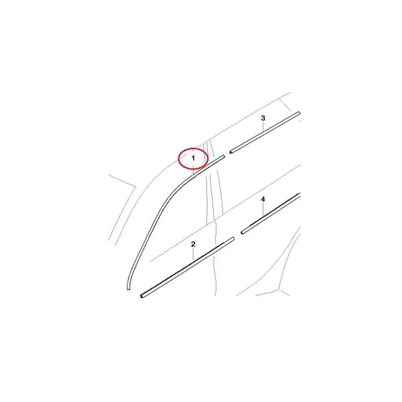 Baguette porte avant droite