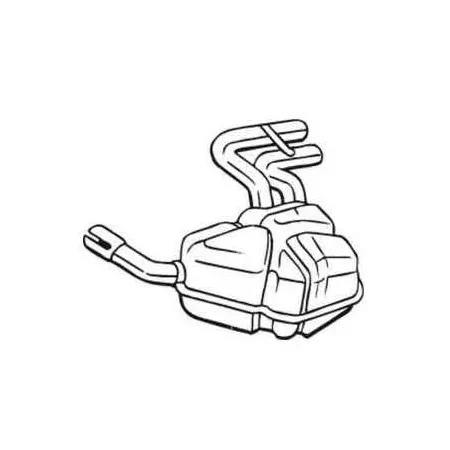 Silencieux arriere gauche