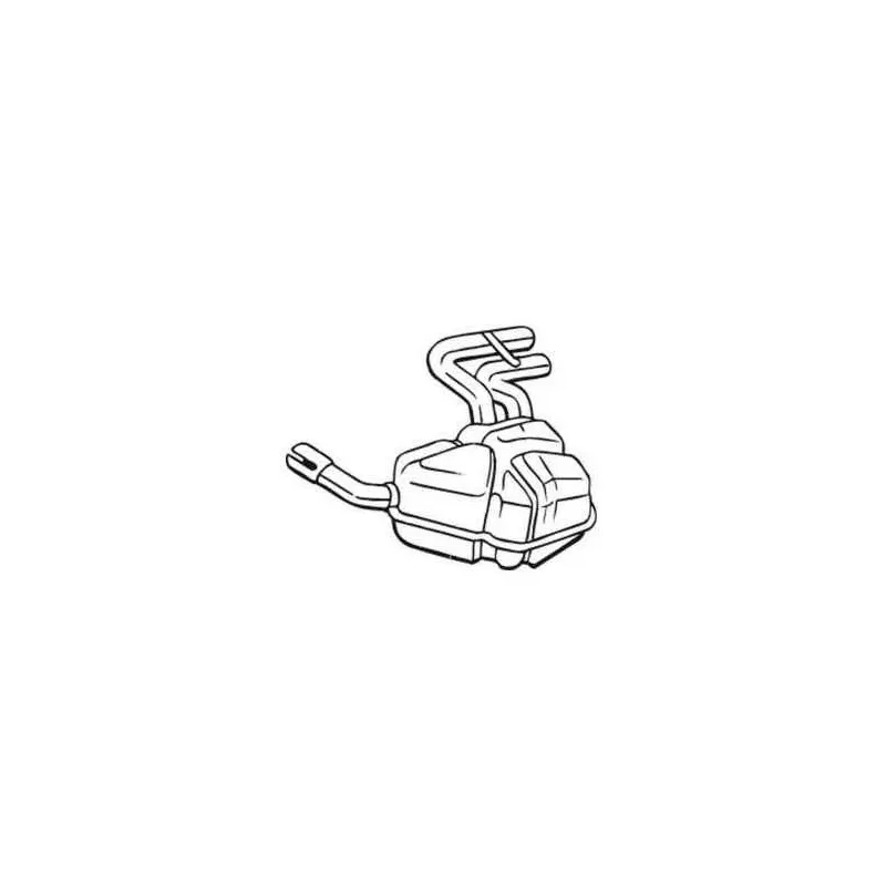 Silencieux arriere gauche