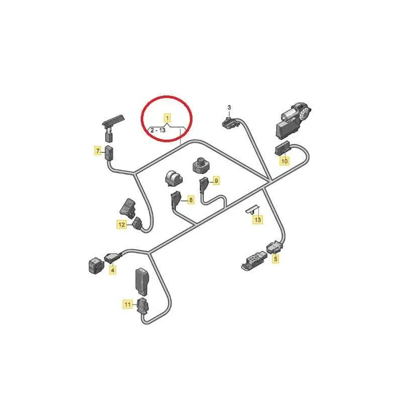 Faisceau electrique audi a3 8p