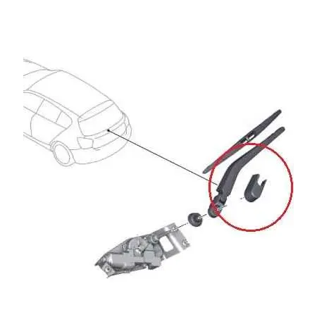 Bras essuie-glace arriere