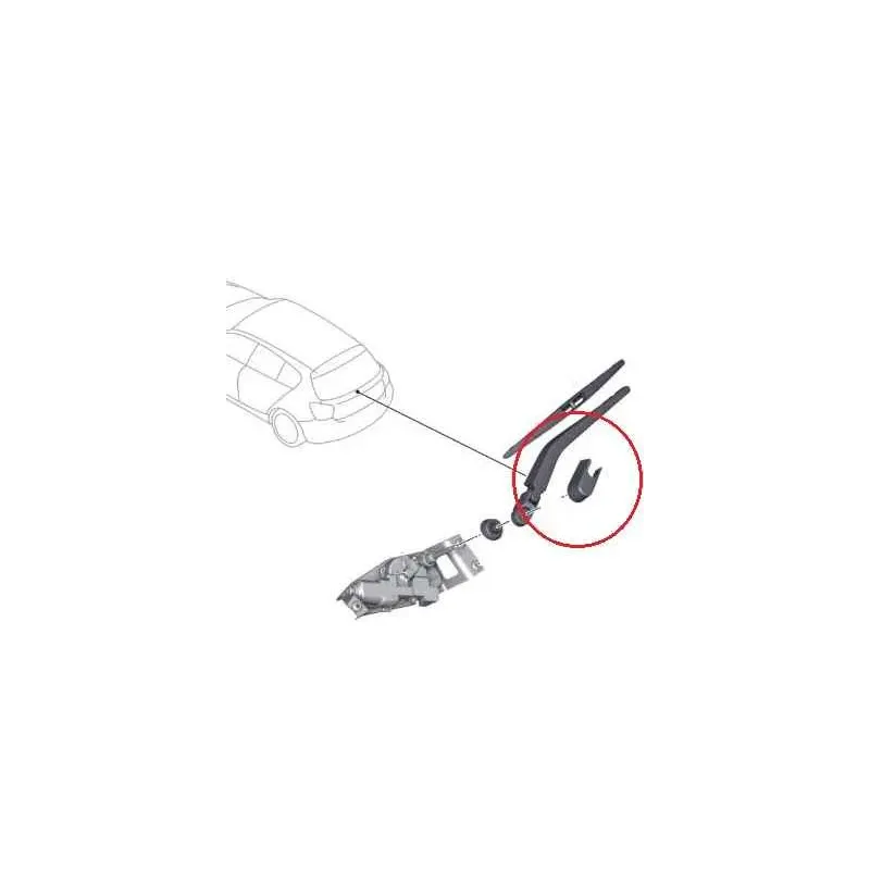 Bras essuie-glace arriere