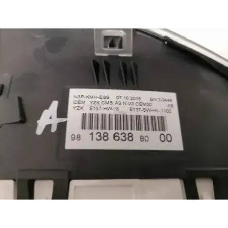 Compteur peugeot 208