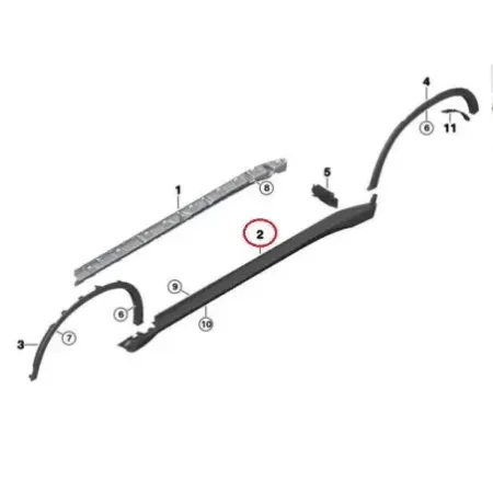 Bas de caisse gauche