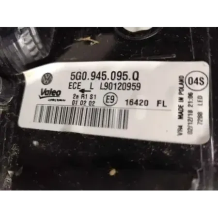 Feu arriere gauche volkswagen golf 7 vii