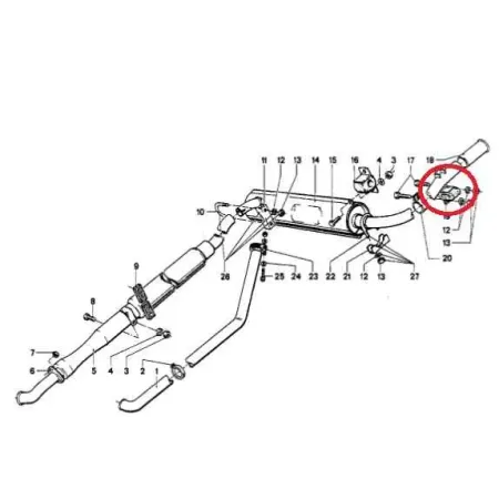 Silentbloc suspension echappement