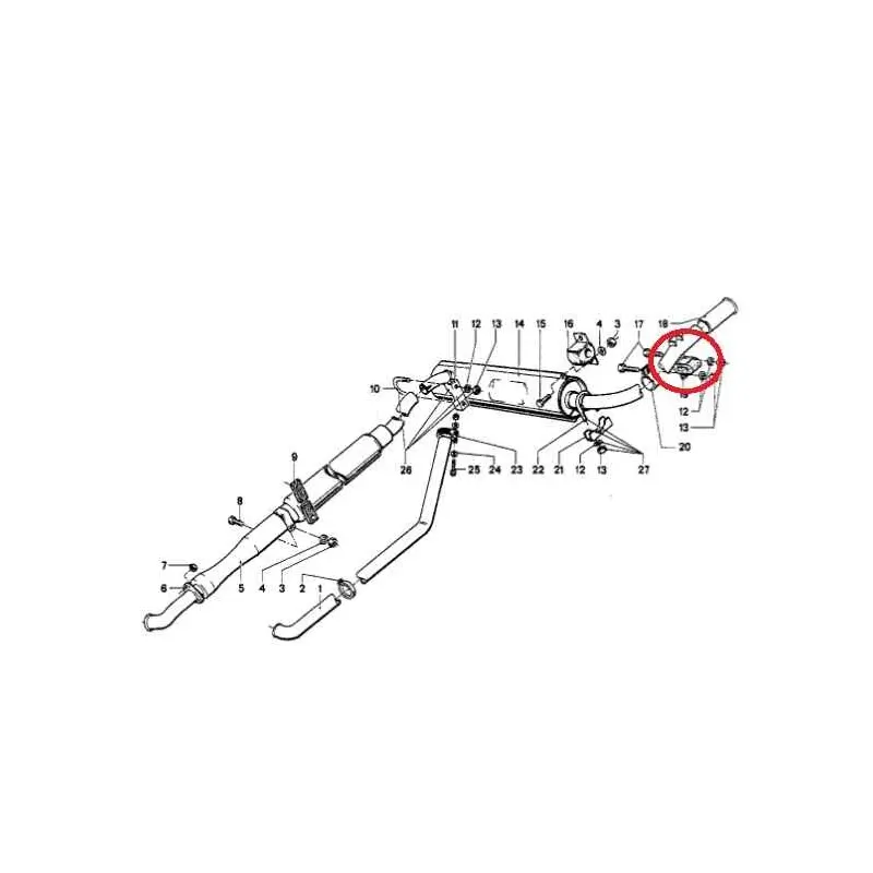 Silentbloc suspension echappement