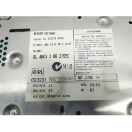 Autoradio bmw serie 3 e46
