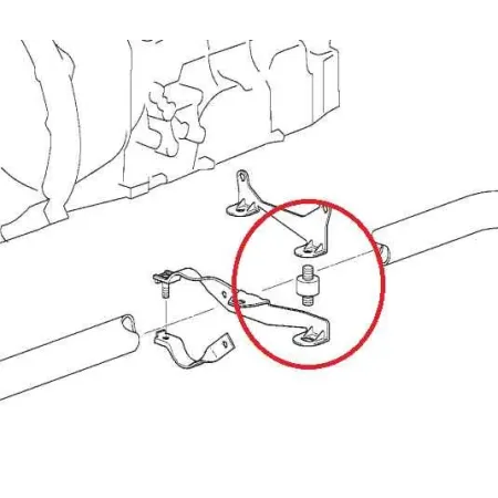 Silentbloc suspension echappement