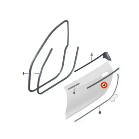 Baguette porte avant gauche