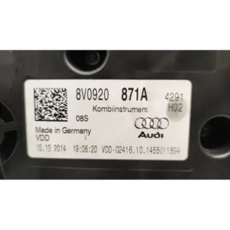 Compteur audi a3 8v