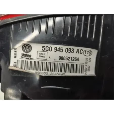 Feu arriere interieur gauche volkswagen golf 7 vii