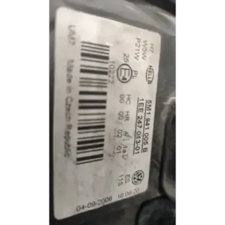 Phare gauche volkswagen golf plus