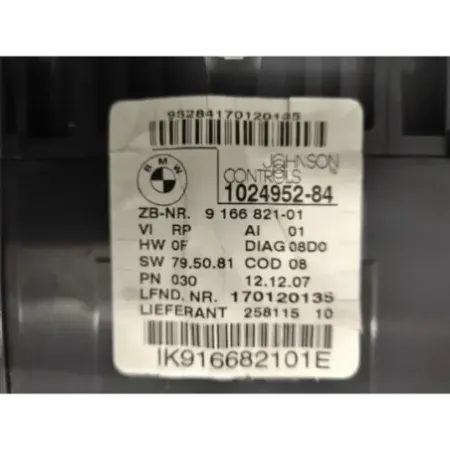 Compteur bmw serie 1 e87/e81