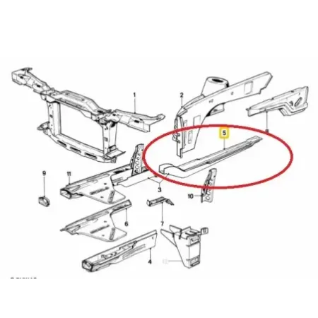 Support moteur bmw serie 3 e30