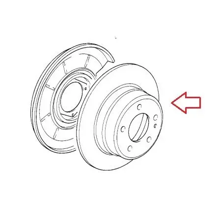 Disque de frein arriere