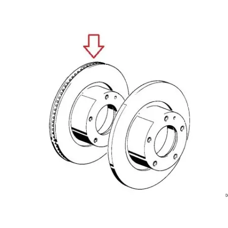 Disque de frein avant