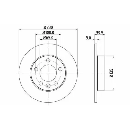 Disque de frein arriere