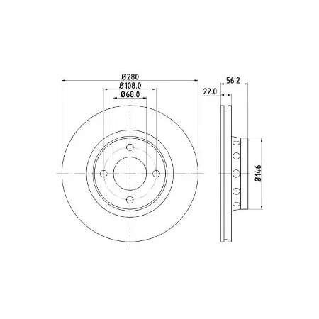 Disque de frein avant