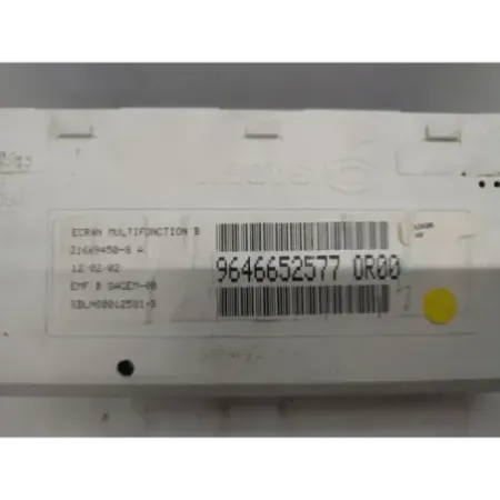 Ecran multimedia peugeot 307