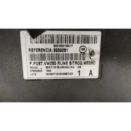 Pare-choc arriere volkswagen polo 6r/6c v