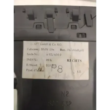 Grille aeration avant droite bmw serie 3 e90/e91