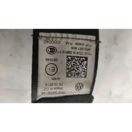 Ceinture arriere droite volkswagen polo 6r/6c v