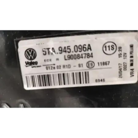 Feu arriere gauche volkswagen touran 5t iii