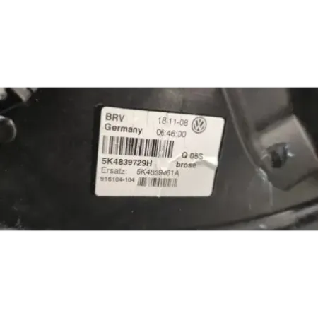 Mecanisme leve-glace arriere gauche volkswagen golf 6 vi