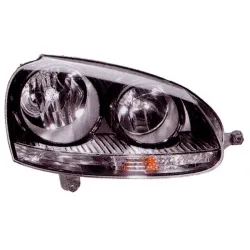 phare avant droit fond noir H7/H7 modèle GTI - VW Golf 5 1K de 03 à 08