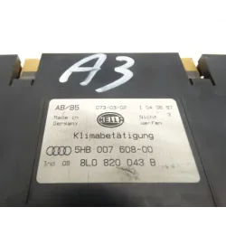 commande de climatisation 8L0820043B A3 8L phase 1 Audi pièce d'occasion 
