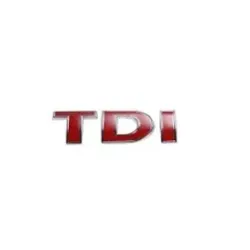 emblème "TDI" rouge/rouge/rouge