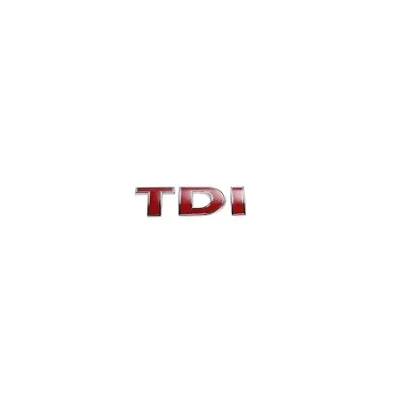emblème "TDI" rouge/rouge/rouge
