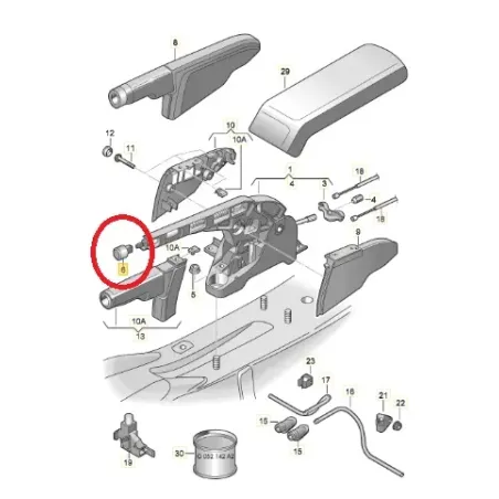 bouton de frein à main Audi TT 8J/R8 