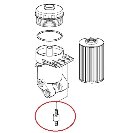 Silentbloc de support de filtre à huile E39/38/31 ess BMW