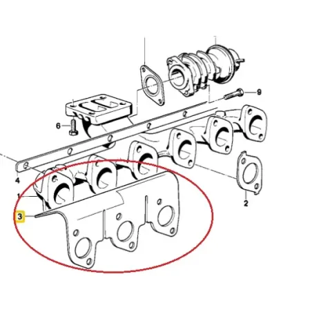 joint de collecteur echappement M21/M51 E34 BMW