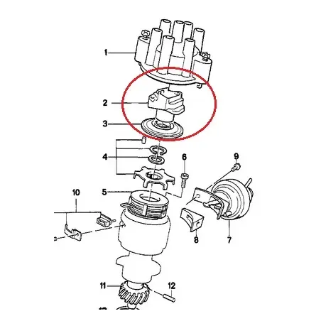 doigt allumeur M20/M30 E21/E28/E24 BMW