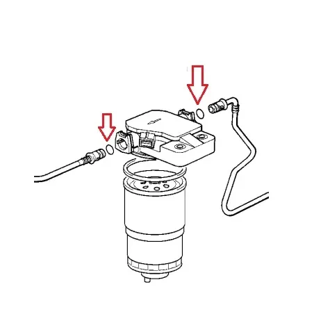 Joint torique support filtre à gasoil E36/E34/E39/E38 diesel BMW