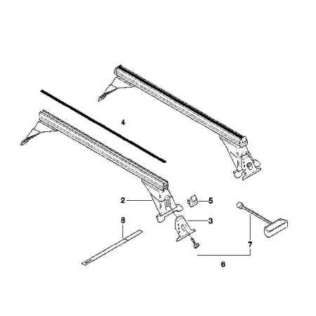 barre de toit E36 coupe BMW