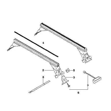 barre de toit E36 coupe BMW