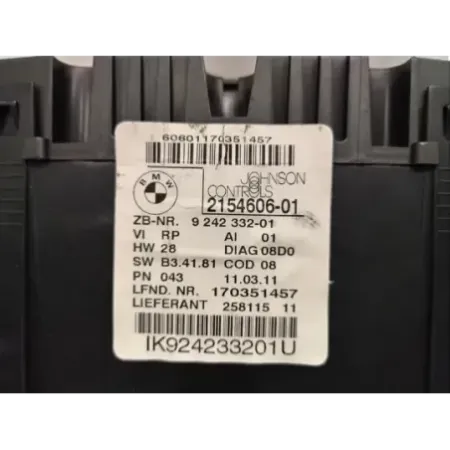 Compteur diesel 116d/118d/120d Série 1 E81/E82/E87/E88 BMW pièce d'occasion