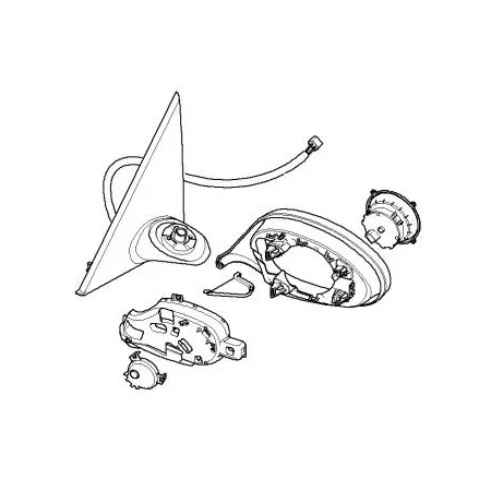 Retroviseur droit bmw serie 1 e87/e81