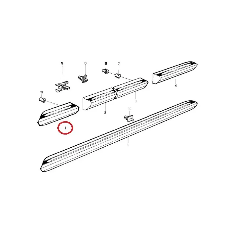 Baguette aile avant droite