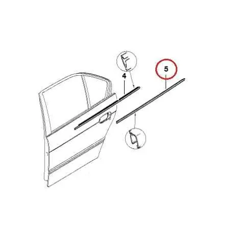 Baguette porte arriere droit