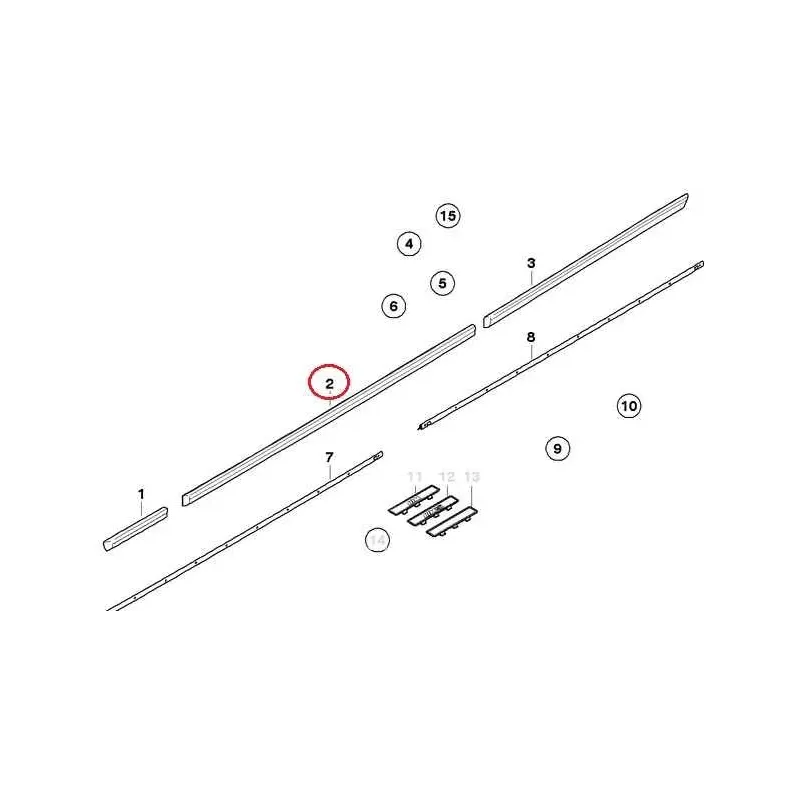 Baguette porte avant droite