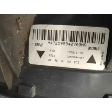 Feu arriere droit bmw serie 3 f30/f31