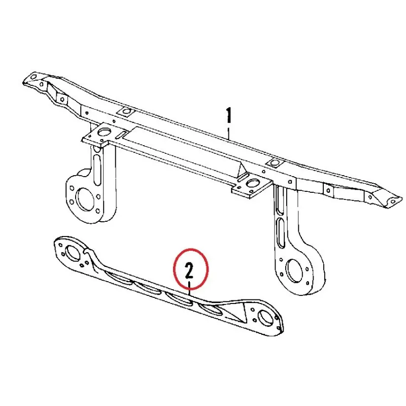 Traverse absorbeur bouclier avant