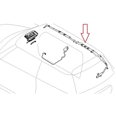 Airbag toit avant gauche